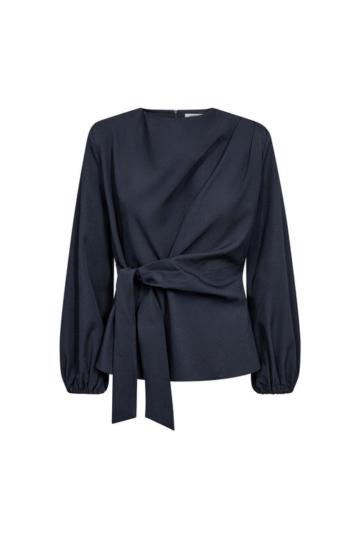 Co´Couture - Lunacc Tie Blouse 500386 - 40007 - Navy