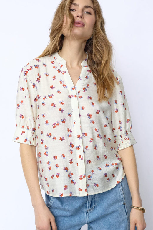 Co´Couture - Mariscc Ss Shirt 45178 - 11 - Off White Skjorter 