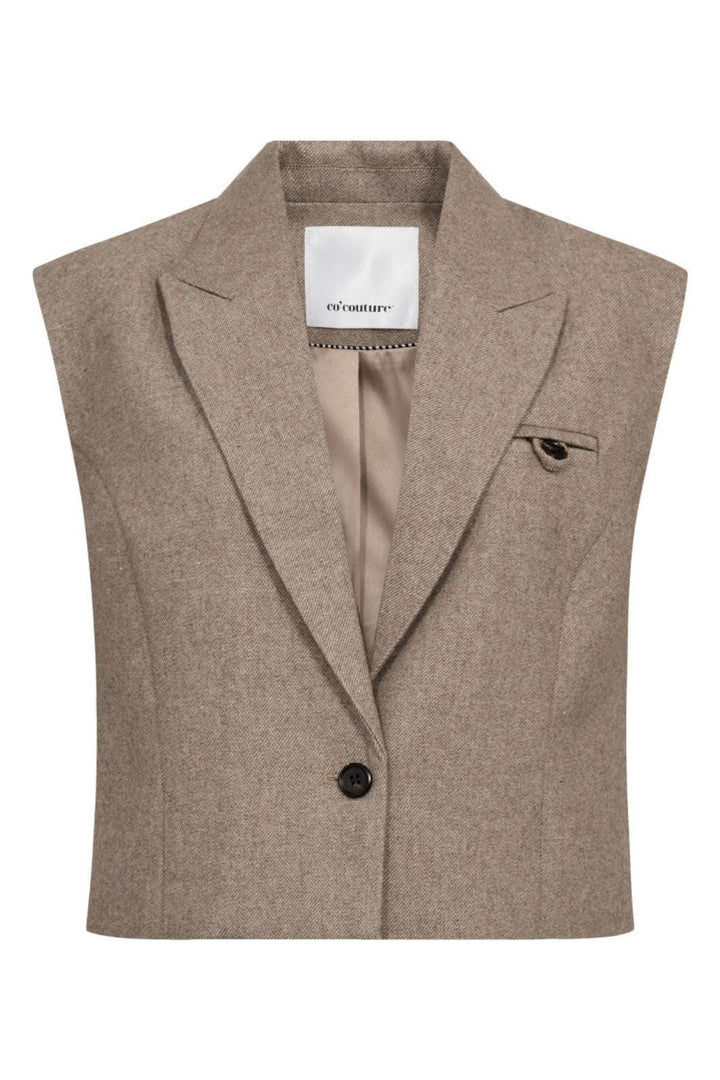 Co´Couture - Meeracc Vest 30348 - 154 - Walnut Veste 