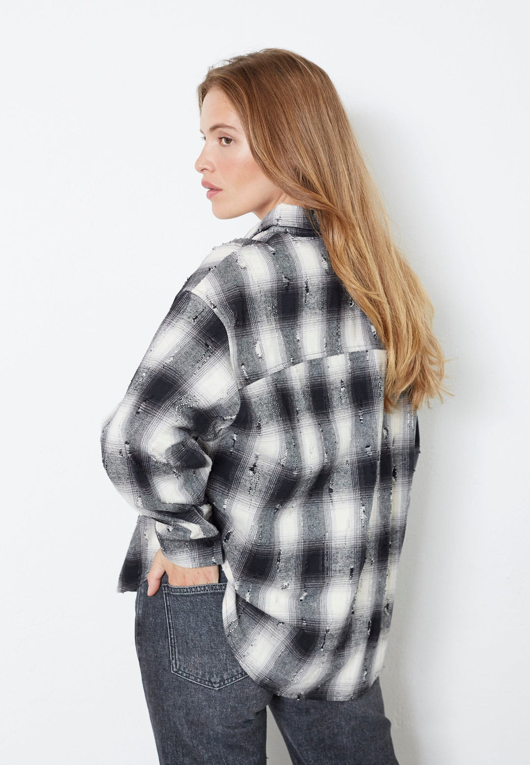 Co´Couture - Mobycc Check Shirt 35900 - 96 - Black Skjorter 