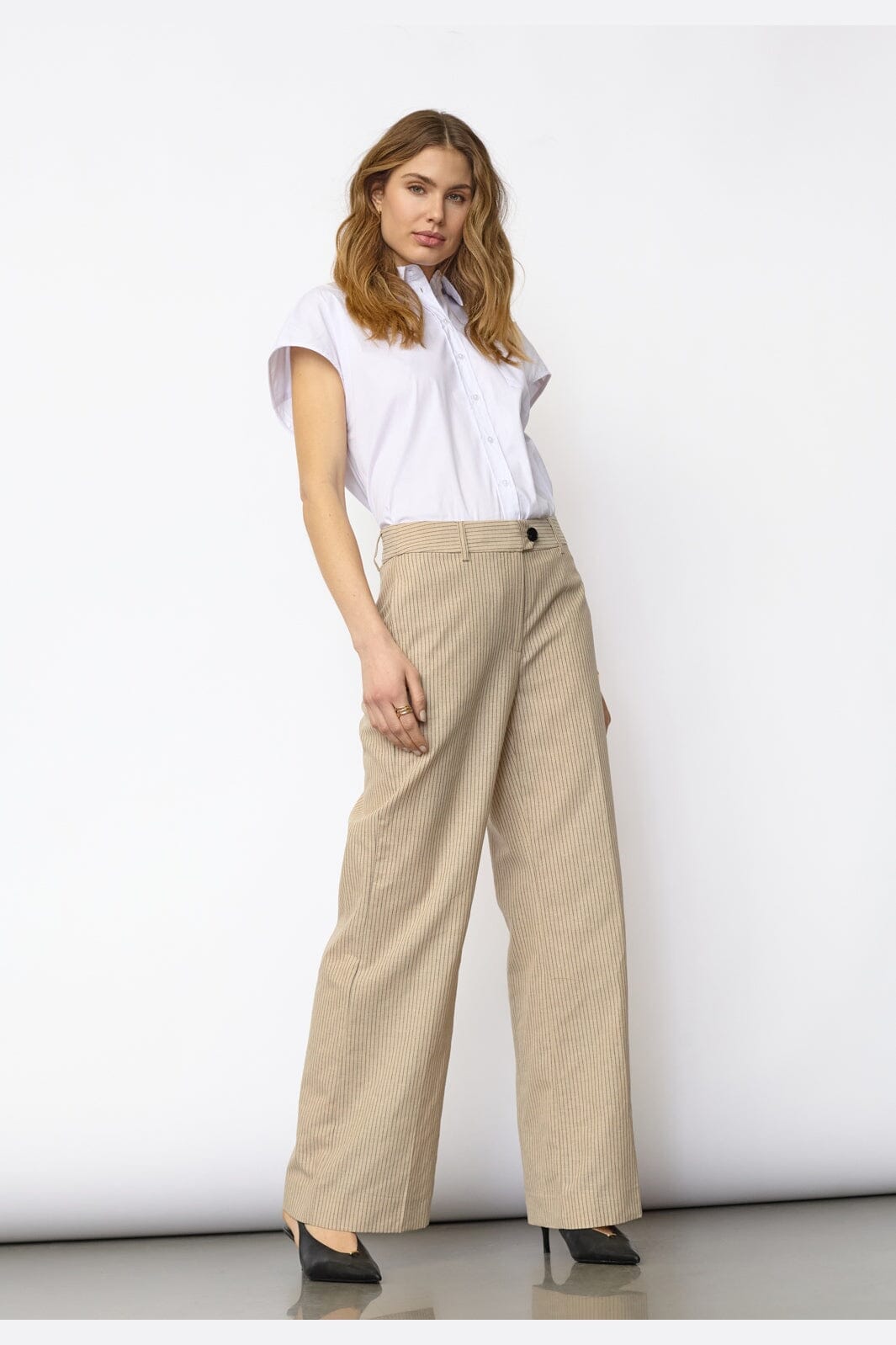 Co´Couture - Nadinecc Wide Pant 41213 - 320 - Bisquit