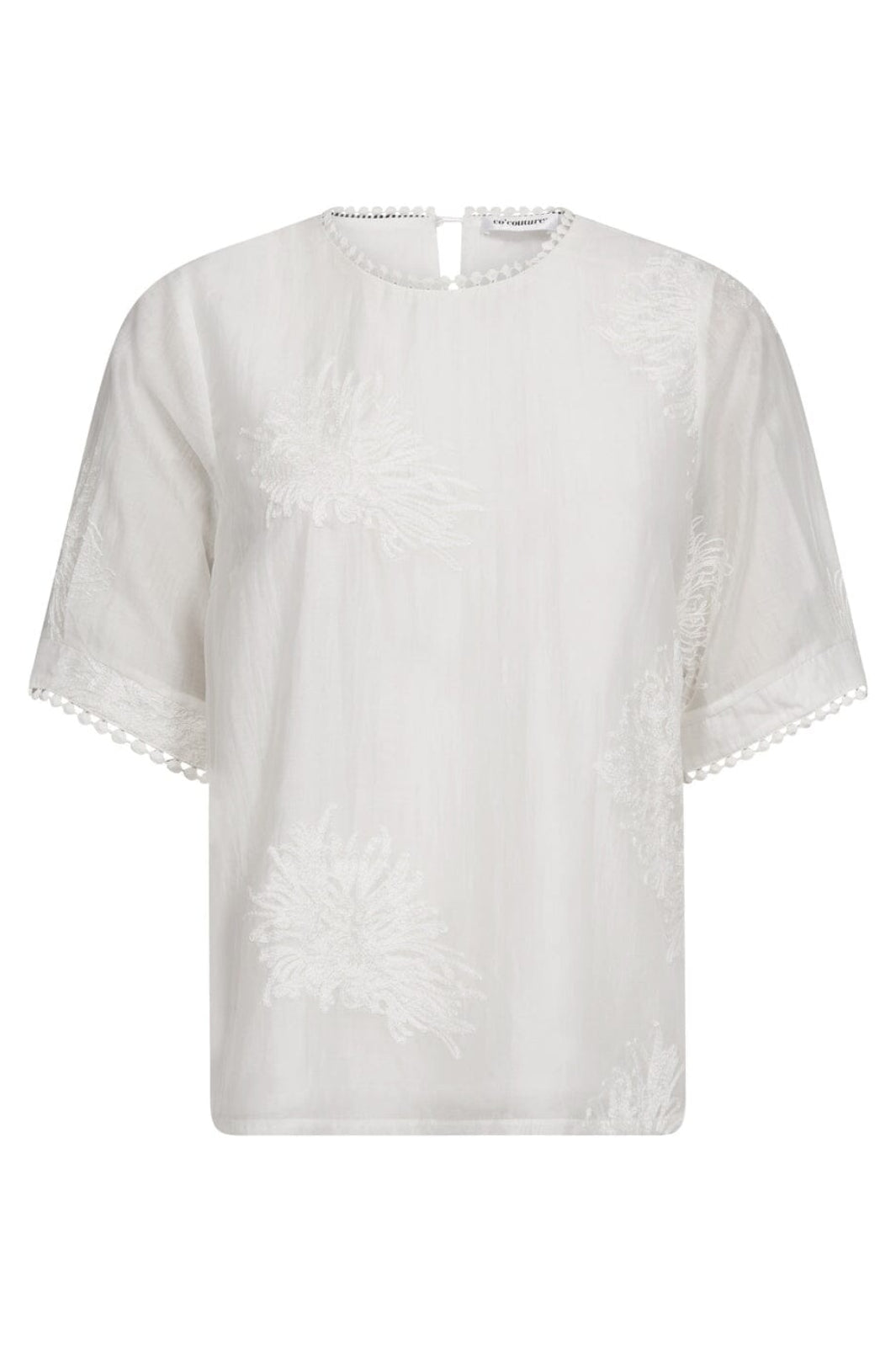 Co´Couture - Neacc Ss O-Blouse 45124 - 4000 - White