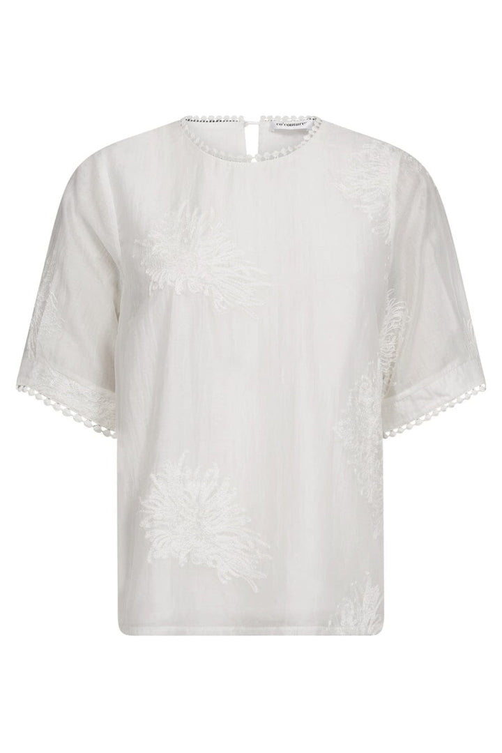 Co´Couture - Neacc Ss O-Blouse 45124 - 4000 - White