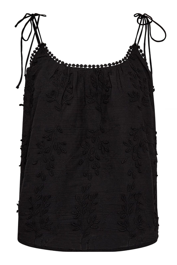 Co´Couture - Nessacc Singlet 33155 - 96 - Black T-shirts 