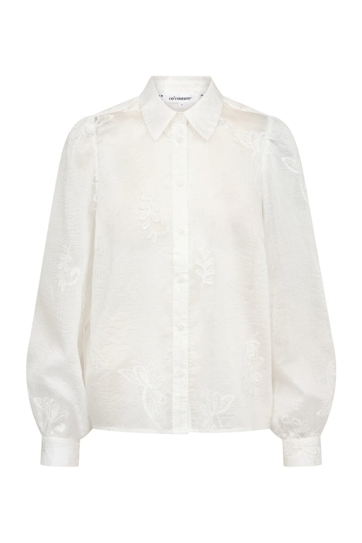 Co´Couture - Novincc Emb Ls Shirt 45189 - 11 - Off White