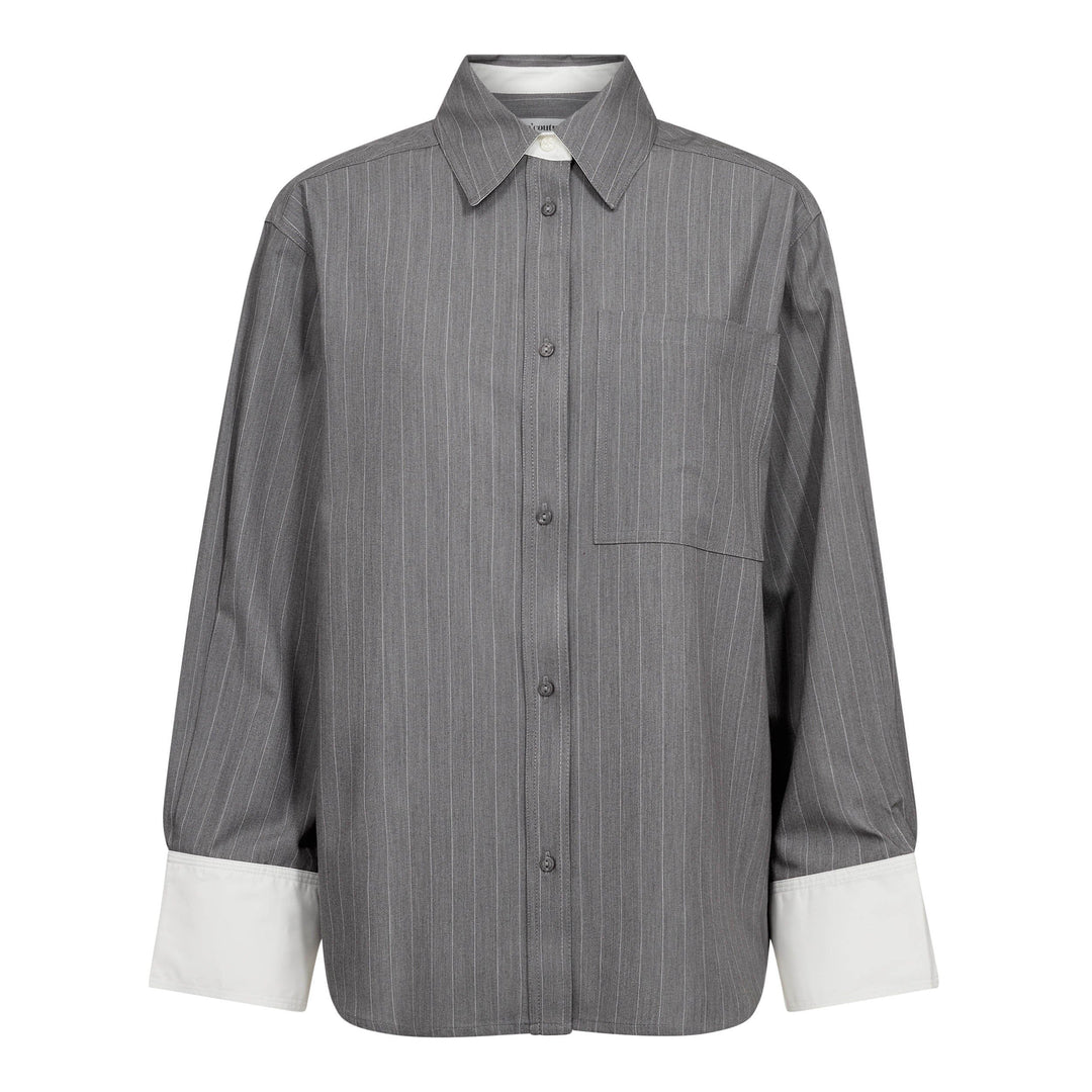 Co´Couture - Pennycc Pin Shirt 500134 - 65003 - Mid Grey Skjorter 