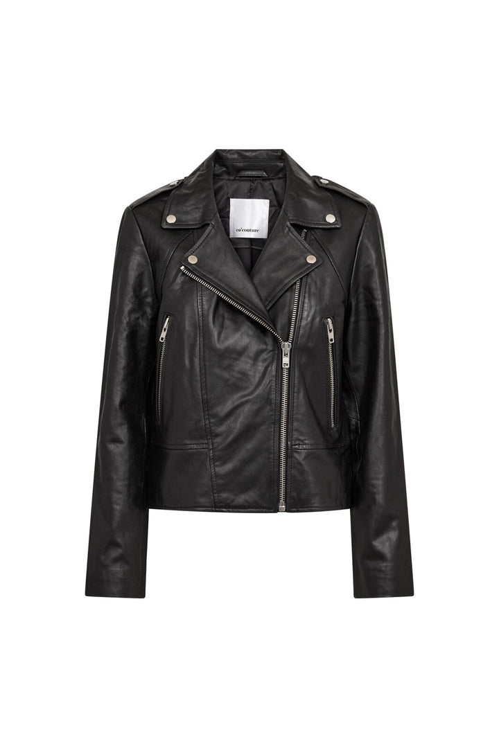 Co´Couture - Phoebecc Leather Biker Jacket 500415 - 65001 - Black