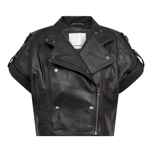 Co´Couture - Phoebecc Leather Vest 500412 - 65001 - Black Frakker 