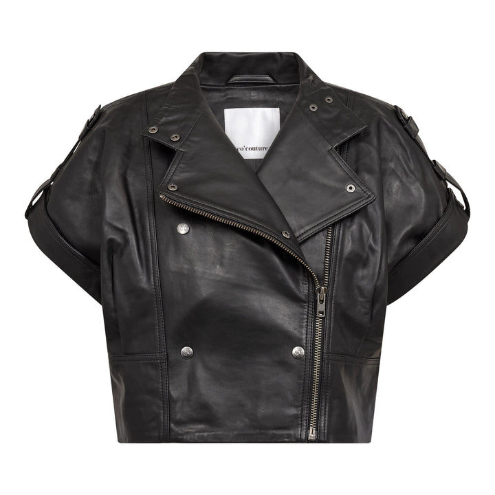 Co´Couture - Phoebecc Leather Vest 500412 - 65001 - Black Frakker 
