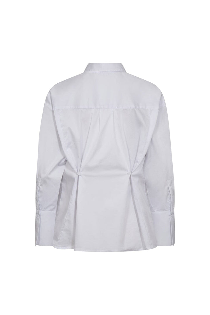 Co´Couture - Poppycc Button Waist Shirt 45002 - 4000 - White