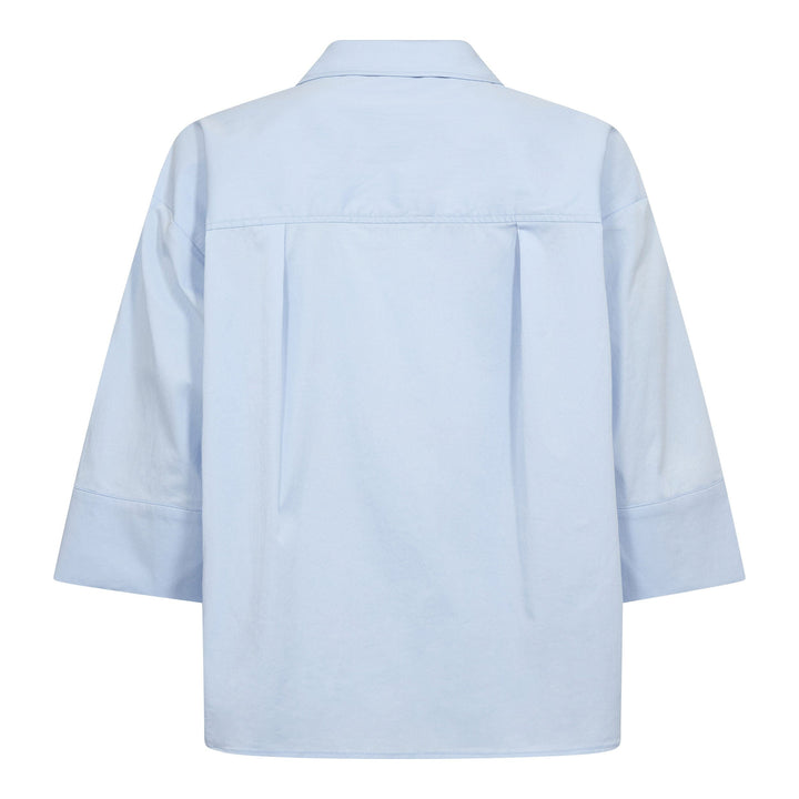 Co´Couture - Poppycc V-Blouse 500024 - 40004 - Pale Blue Bluser 