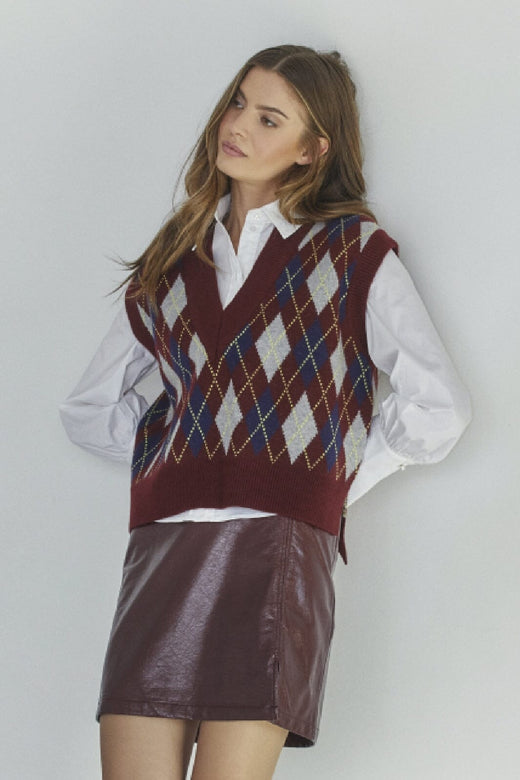 Co´Couture - Posycc Skirt 34220 - 87 - Winered Nederdele 