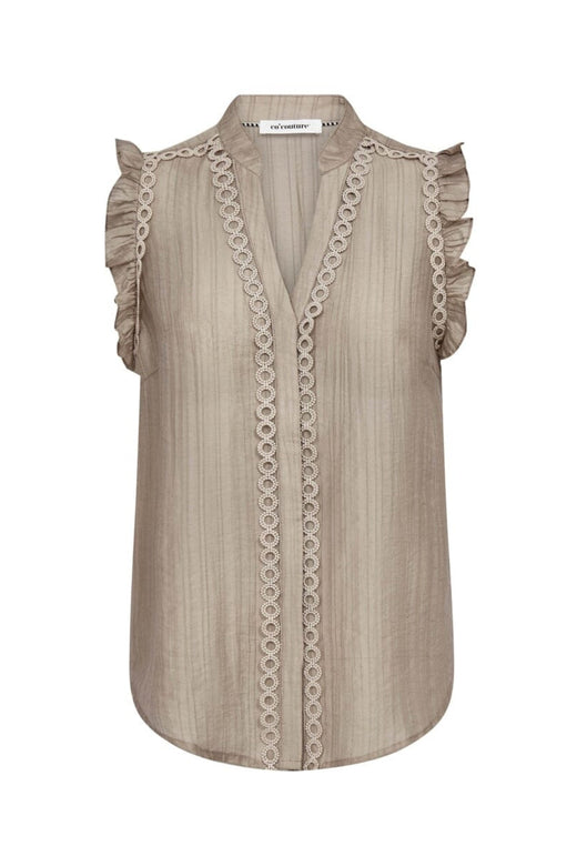 Co´Couture - Reggiecc Frill Top 45120 - 2006 - Taupe