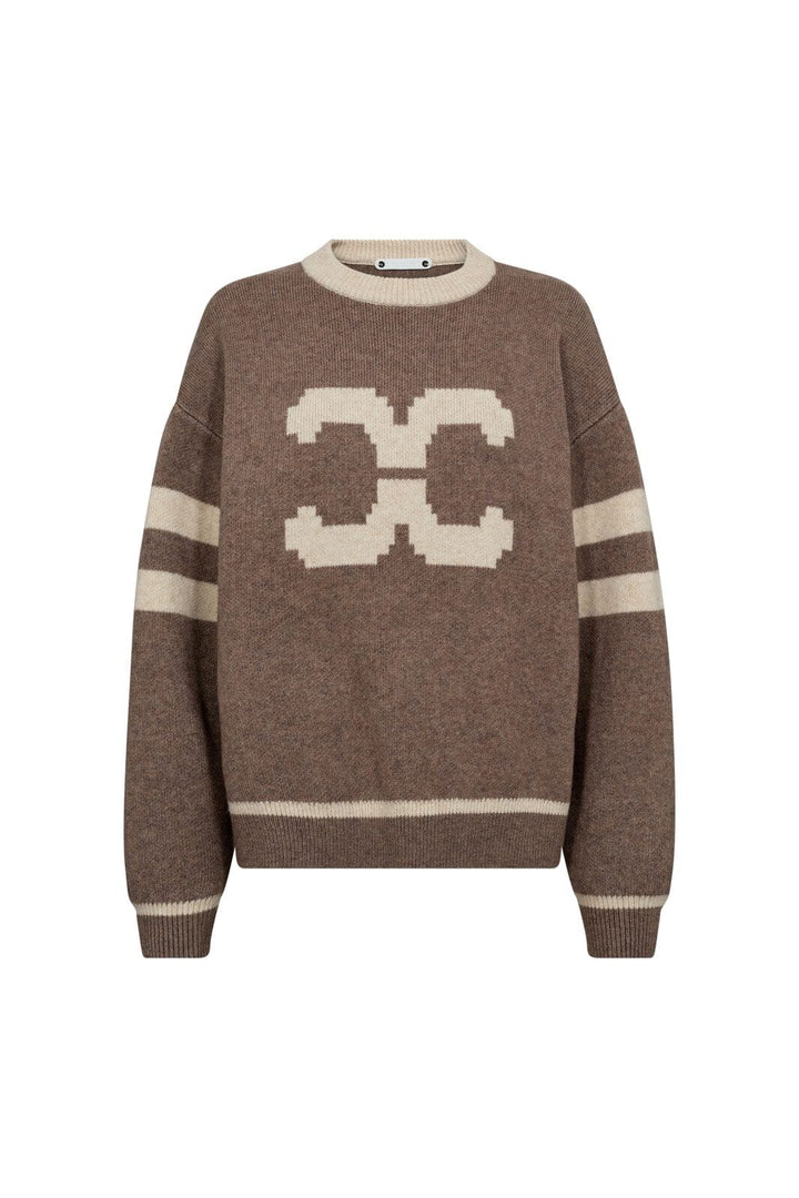Co´Couture - Rowcc Coco Logo Knit 32214 - 154 - Walnut
