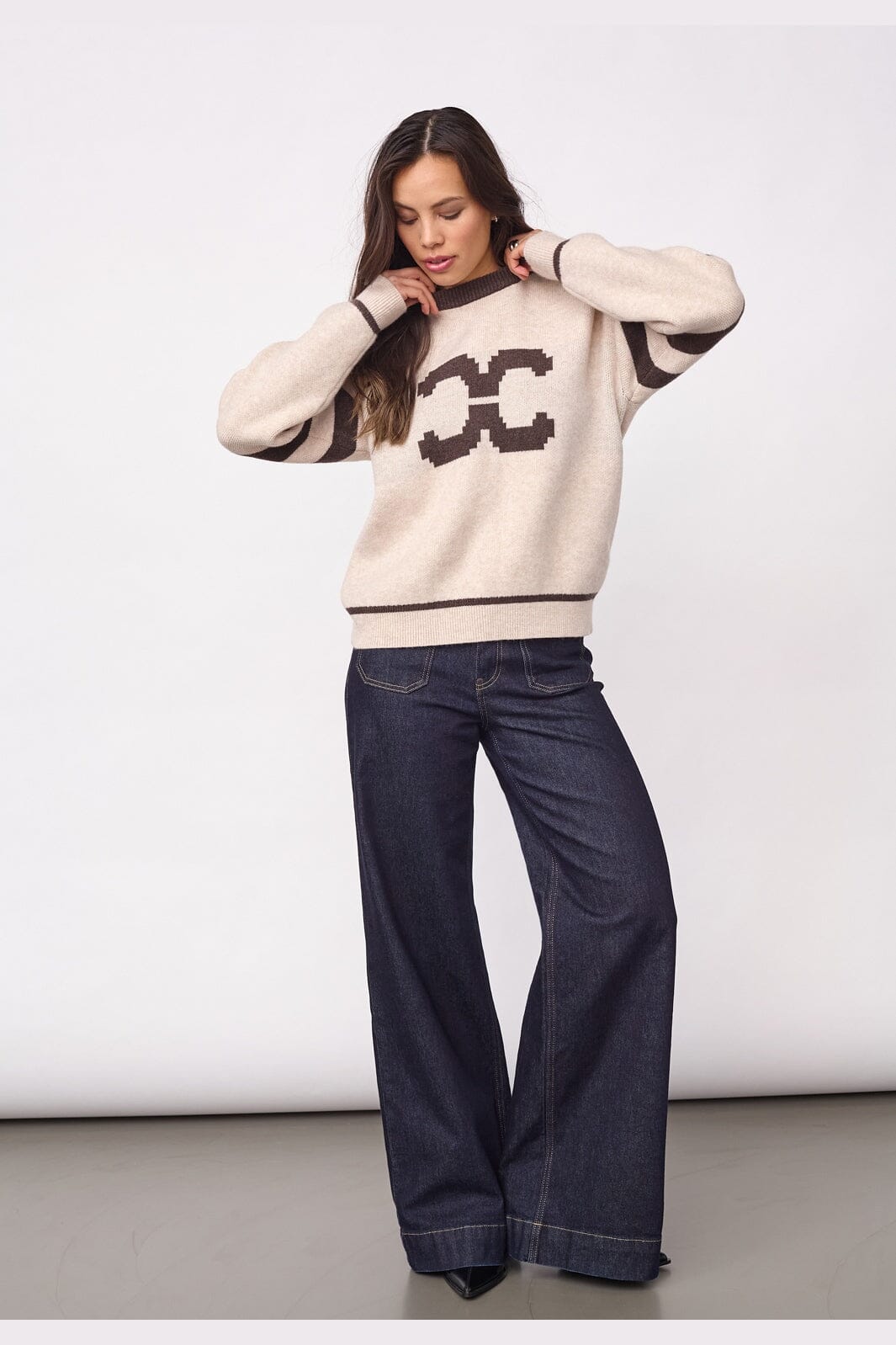 Co´Couture - Rowcc Coco Logo Knit 500085 - 10003 - Creme