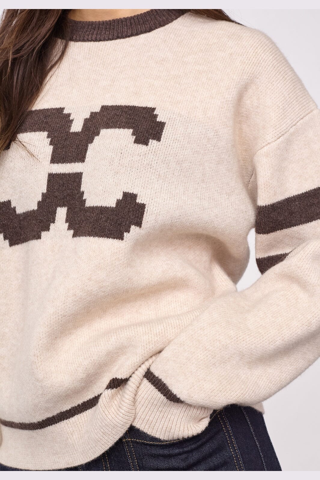 Co´Couture - Rowcc Coco Logo Knit 500085 - 10003 - Creme