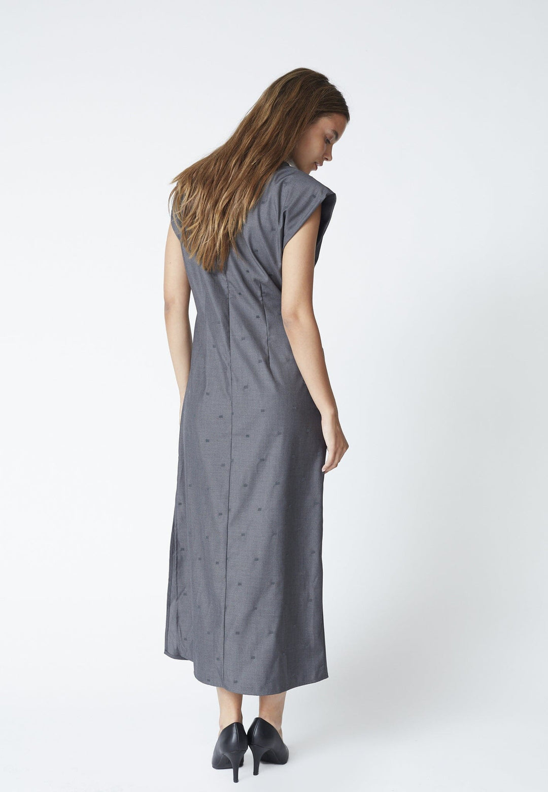 Co´Couture - Sagacc Long Dress 46013 - 139 - Mid Grey Kjoler 