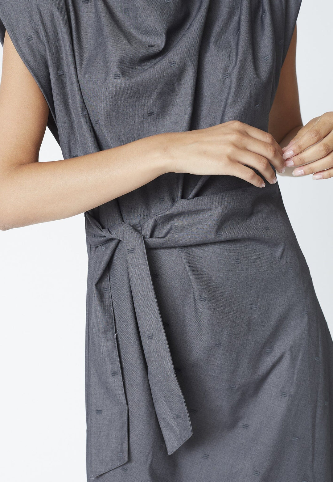 Co´Couture - Sagacc Long Dress 46013 - 139 - Mid Grey Kjoler 