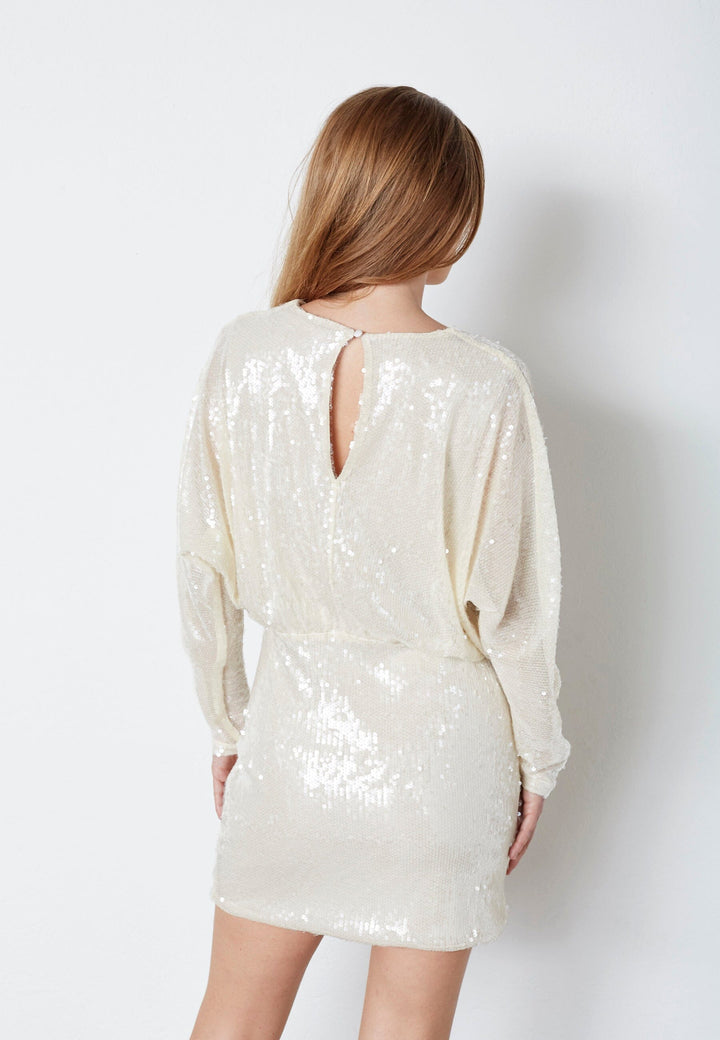 Co´Couture - Serafincc Sequin Dress 36541 - 127 - Champagne Kjoler 