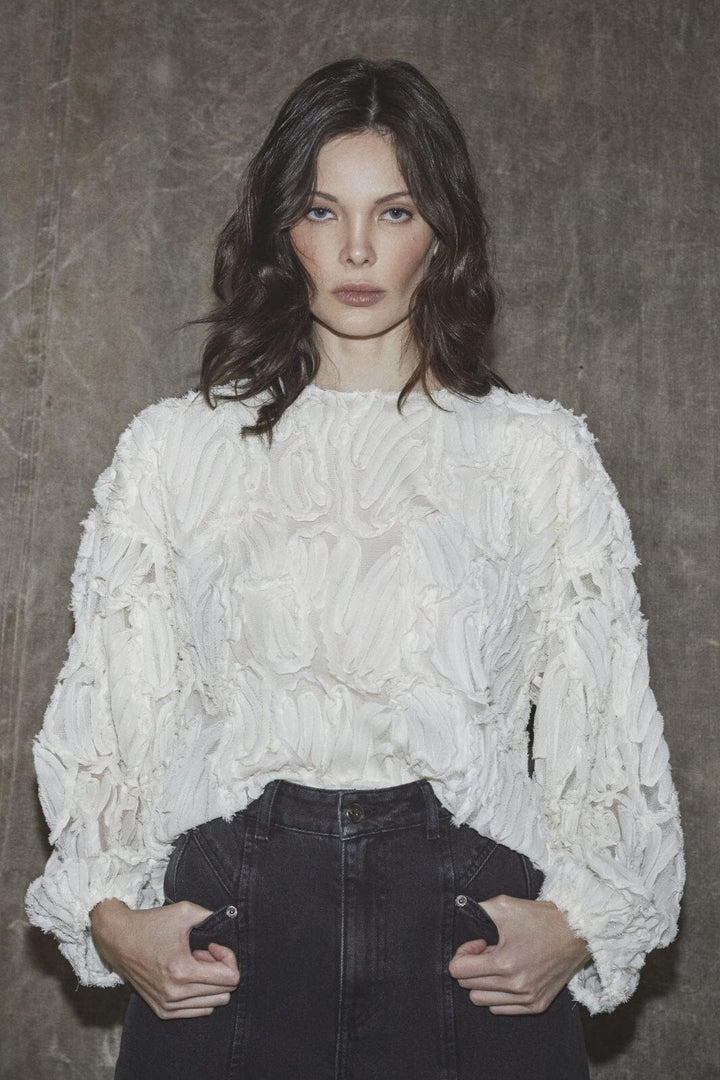 Co´Couture - Shaniacc Fluffy Blouse 35889 - 11 - Off White