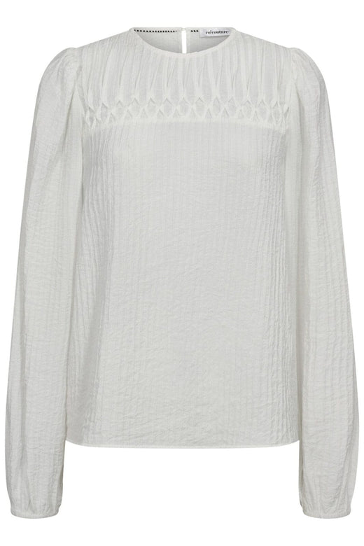 Co´Couture - Shinacc Pintuck Blouse 35921 - 11 - Off White Bluser 