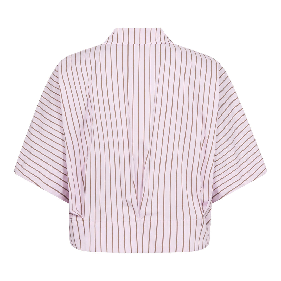 Co´Couture - Sigridcc Stripe Ss Shirt 500197 - 35006 - Rosebloom Skjorter 