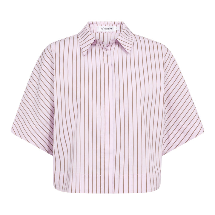 Co´Couture - Sigridcc Stripe Ss Shirt 500197 - 35006 - Rosebloom Skjorter 