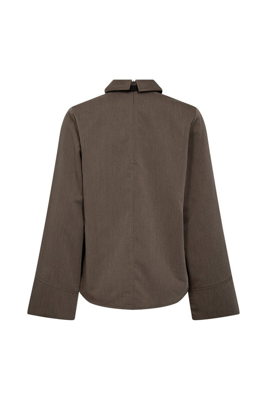 Co´Couture - Tengacc Tie Blouse 45044 - 154 - Walnut