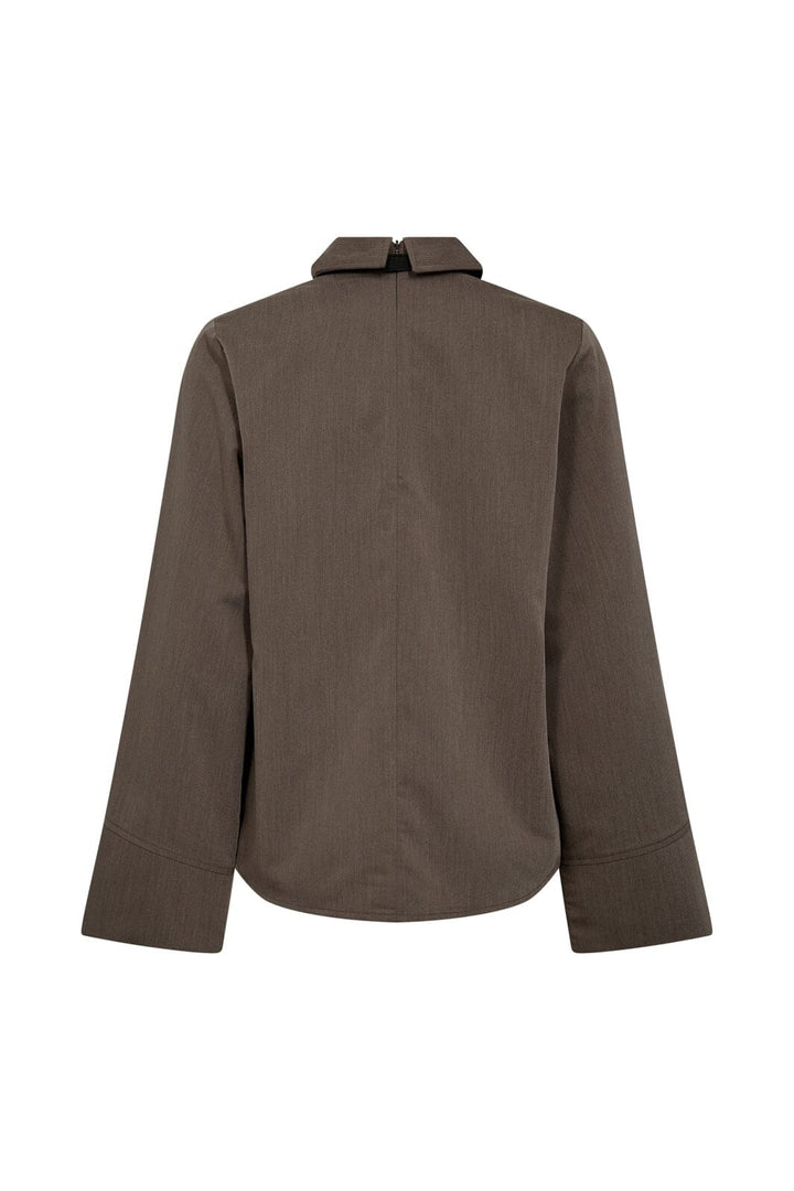 Co´Couture - Tengacc Tie Blouse 45044 - 154 - Walnut