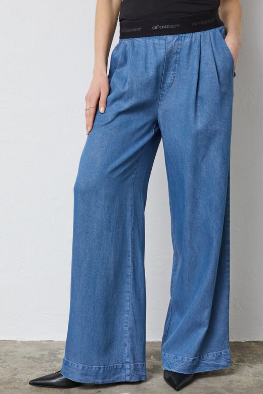 Co´Couture - Tillycc Logo Pant 41075 - 552 - Denim Blue