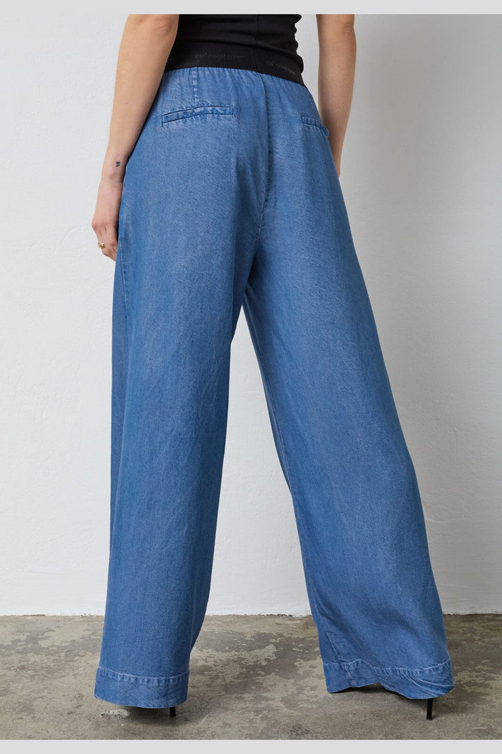 Co´Couture - Tillycc Logo Pant 41075 - 552 - Denim Blue