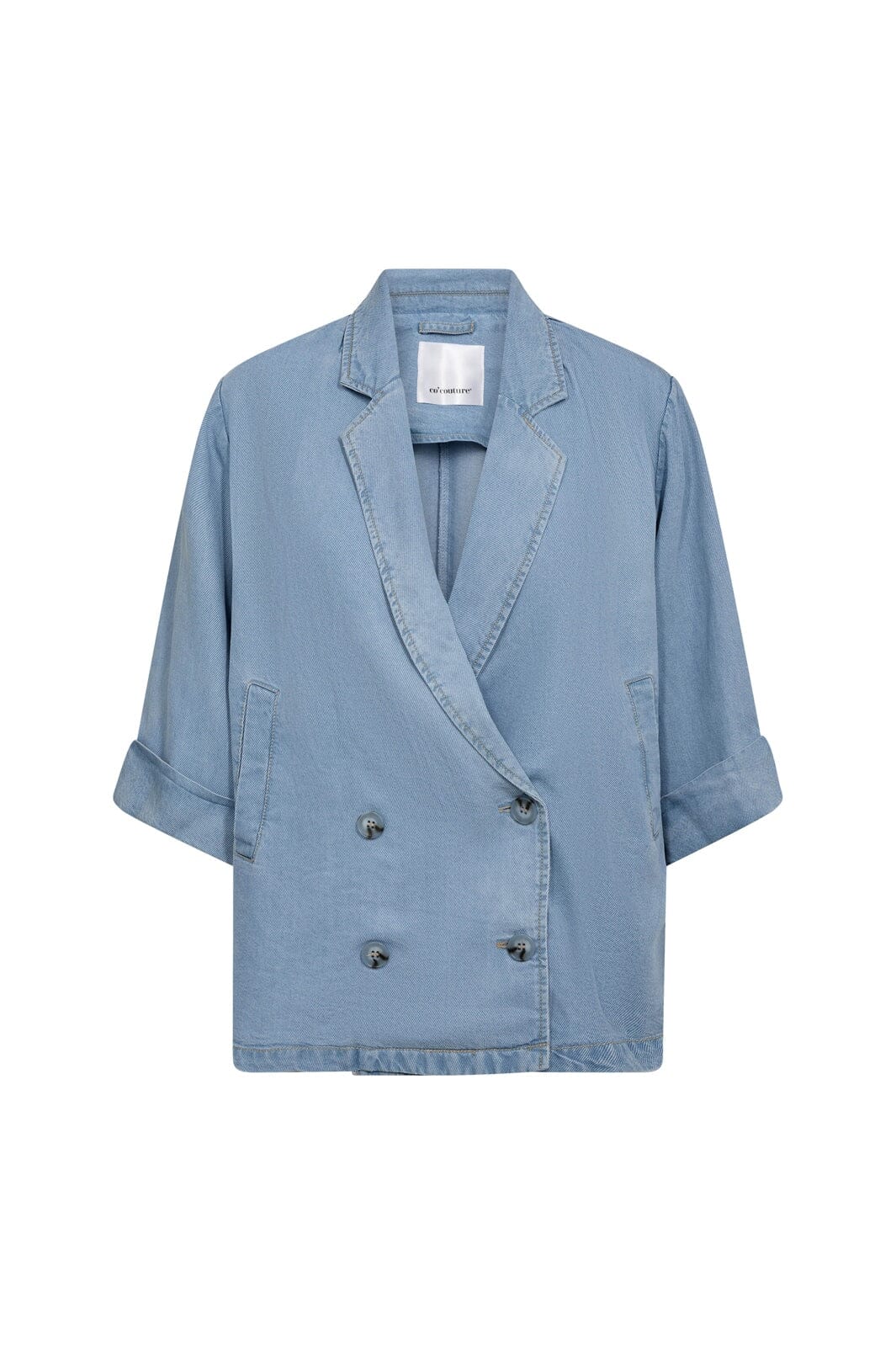 Co´Couture - Tillycc Ss Blazer 40051 - 114 - Fade Denim