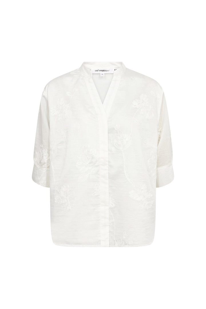 Co´Couture - Viviancc S/S Blouse 500431 - 10003 - Creme