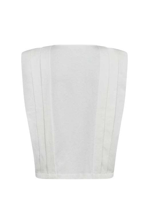 Co´Couture - Zellicc Padded Pleat Top 45151 - 4000 - White