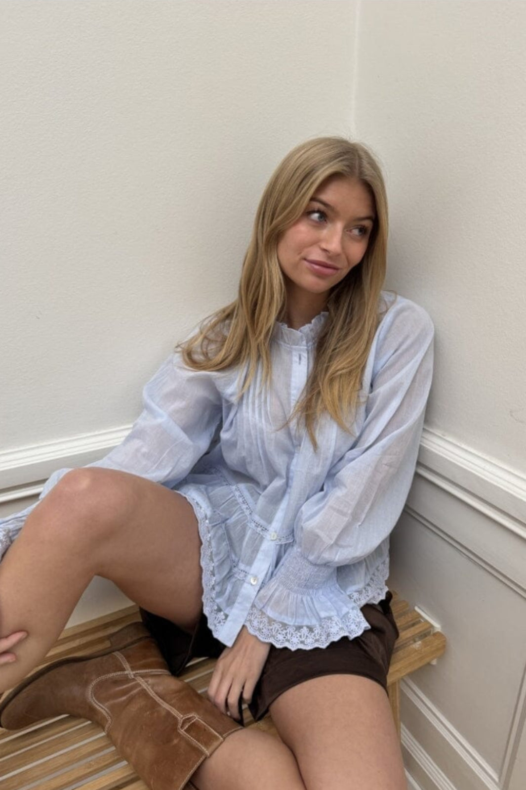 Continue - Audrey Long Sleve 15157 - Light Blue