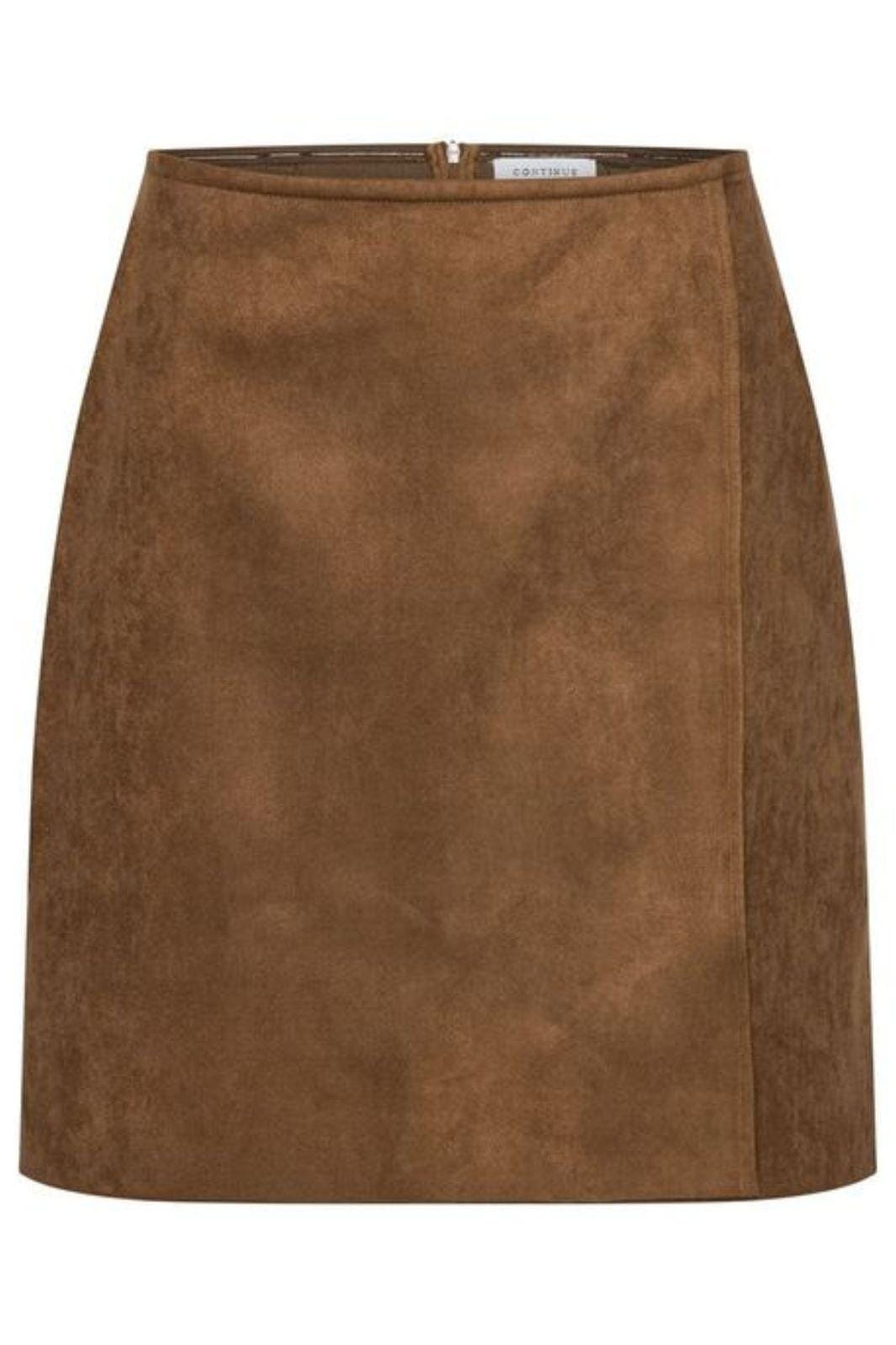 Continue - Jeanne Skirt 15043 - Brown Nederdele 