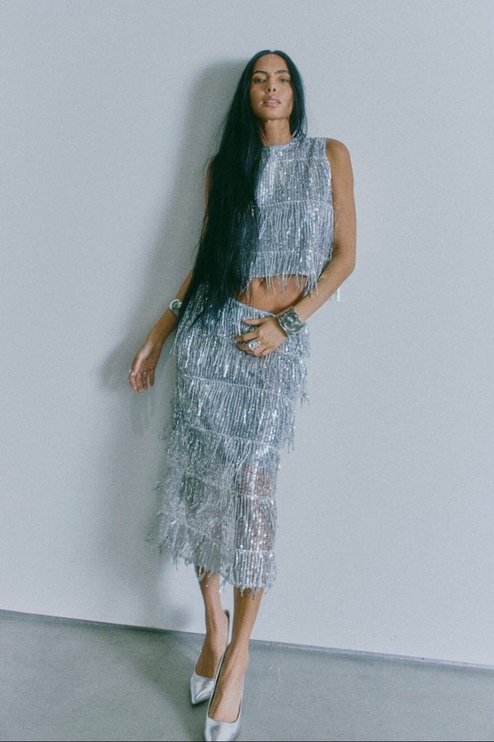 Copenhagen Muse - Sequoia-skirt 206914 - 6040 Silver Nederdele 