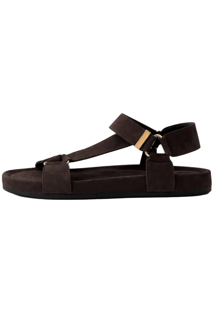 Copenhagen Shoes - Carrie Suede Cs9038 - 129 Dark Brown Suede Sandaler 
