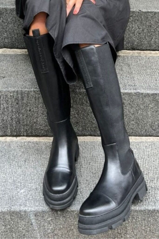 Copenhagen Shoes - Follow Me Zipper CS7775 - 002 - Black (With Black Stiches) Støvler 