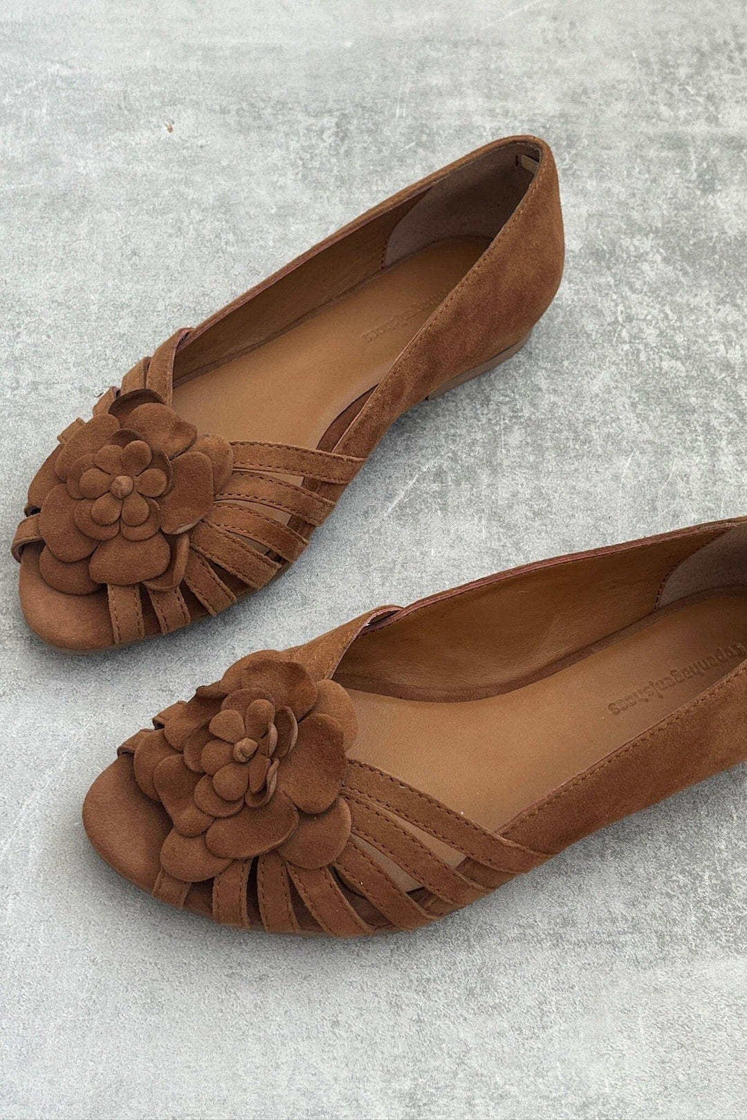 Copenhagen Shoes - La Femme CS8877 - 0241 - Cognac Ballerinaer 