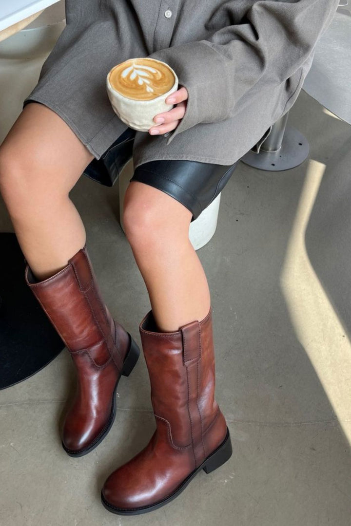 Copenhagen Shoes - My Good Vibes Dk Brown CS8773 - 00091 - Dark Brown (Doe) Støvler 