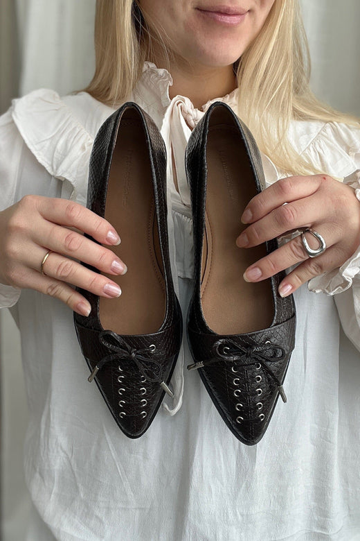 Copenhagen Shoes - My Paris CS8928 - 004 - Dark Brown Ballerinaer 