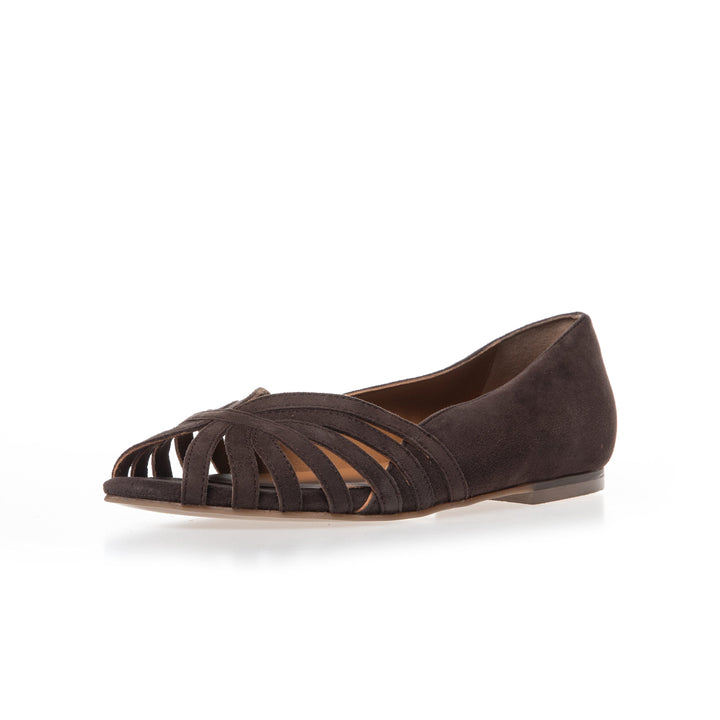 Copenhagen Shoes - Passionate Suede CS8567 - 004 - Dark Brown Ballerinaer 