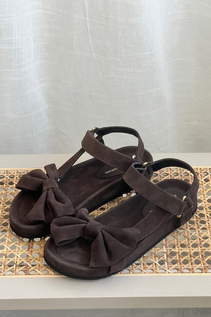 Copenhagen Shoes - Sky And Diamonds 24 Suede CS8358 - 004 - Dark Brown Sandaler 