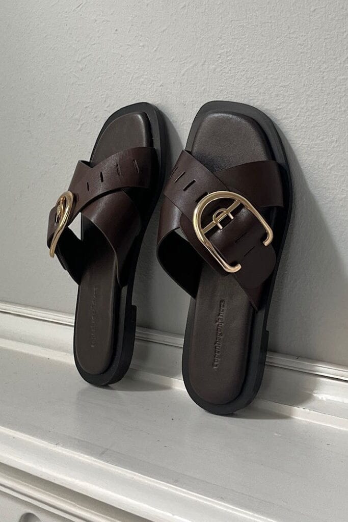 Copenhagen Shoes - Vibes X Me CS8922 - 0018 - Dk Brown Sandaler 