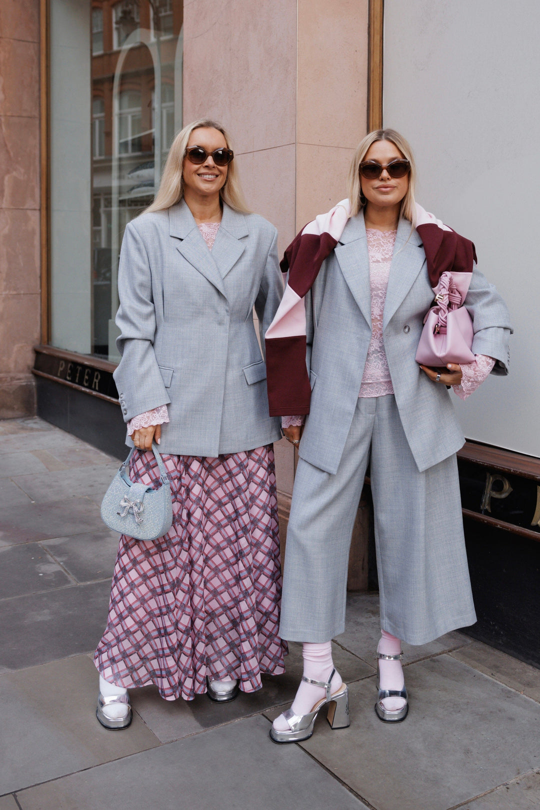 Cras - Leonora Pants C722 - Blue Silver Bukser 