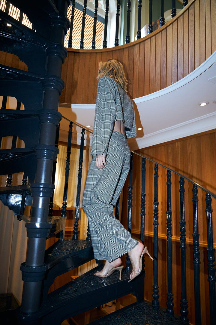 Cras - Nate Blazer C581 - 9993 Black Silver Check Blazere 