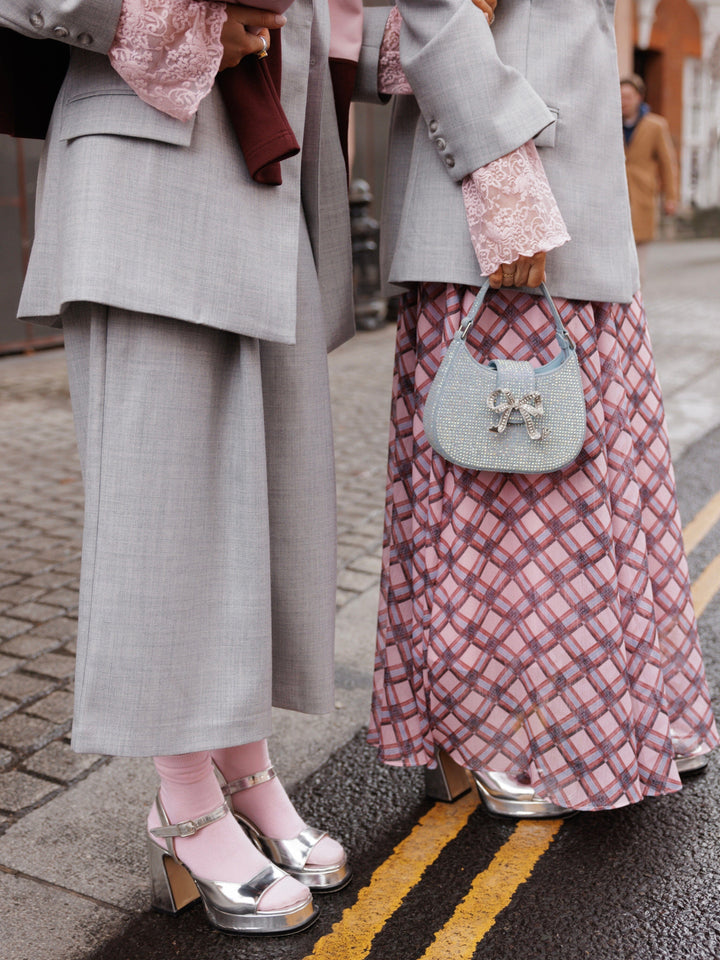 Cras - Odelle Skirt C728 - Pink Check Nederdele 