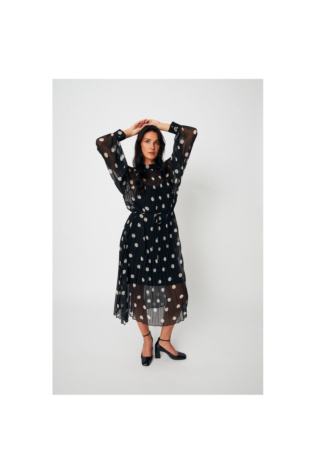Cras - Rachel Dress C637 - 8123 - 8123 Black White Dot