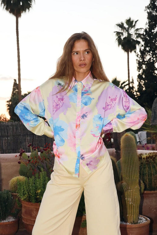 Cras x Molly&My - Gina Shirt C658 - Pale Peony Yellow Skjorter 